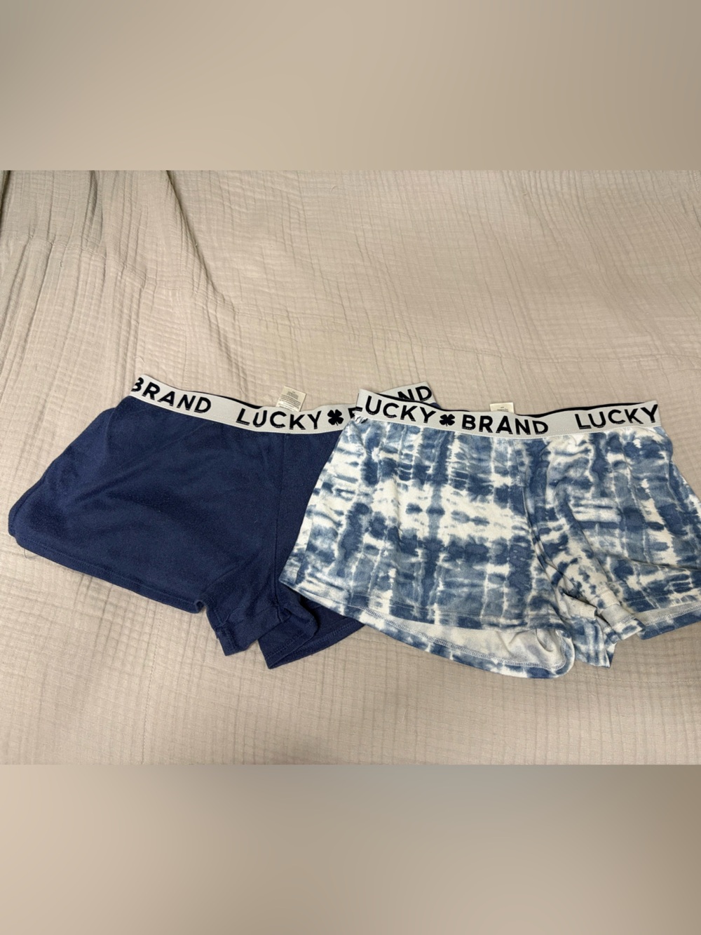 Lucky Brand Girls' Navy & White Blue Tie-Dye Shorts Set